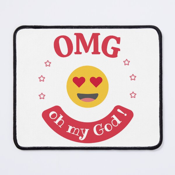 Item preview, OMG – Oh My God! Cute Heart Eyes Emoji Expression designed and sold by ManyVersee.