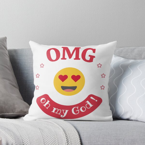 Item preview, OMG – Oh My God!  Cute Heart Eyes Emoji Expression designed and sold by ManyVersee.