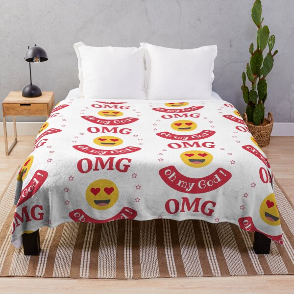 Item preview, OMG – Oh My God!  Cute Heart Eyes Emoji Expression designed and sold by ManyVersee.
