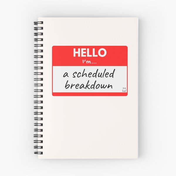 Item preview, Hello I'm A Scheduled Breakdown – Red designed and sold by buglevel.