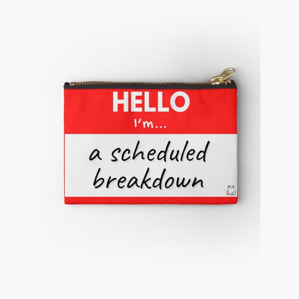 Item preview, Hello I'm A Scheduled Breakdown – Red designed and sold by buglevel.