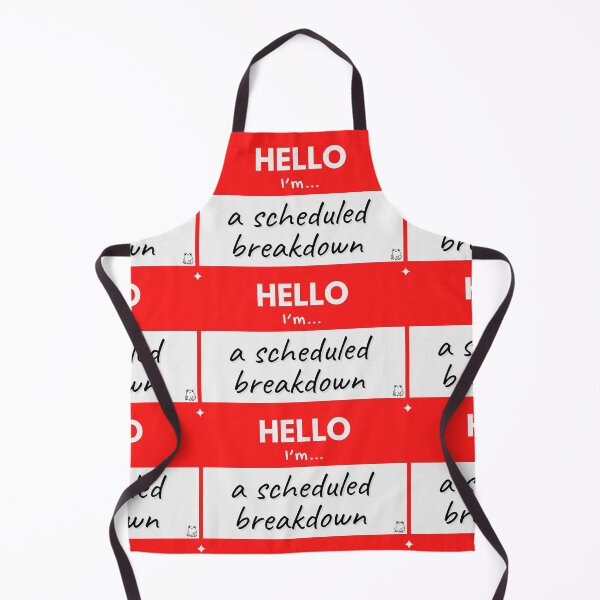 Item preview, Hello I'm A Scheduled Breakdown – Red designed and sold by buglevel.