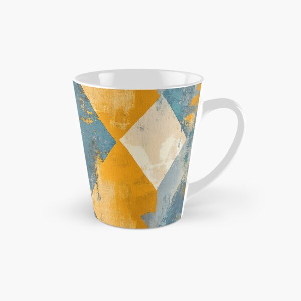 Artikelvorschau, Gold- und blaue Diamanten mit scharfen Linien und rauer Textur bemalt entworfen und verkauft von Monochrome-Dog.