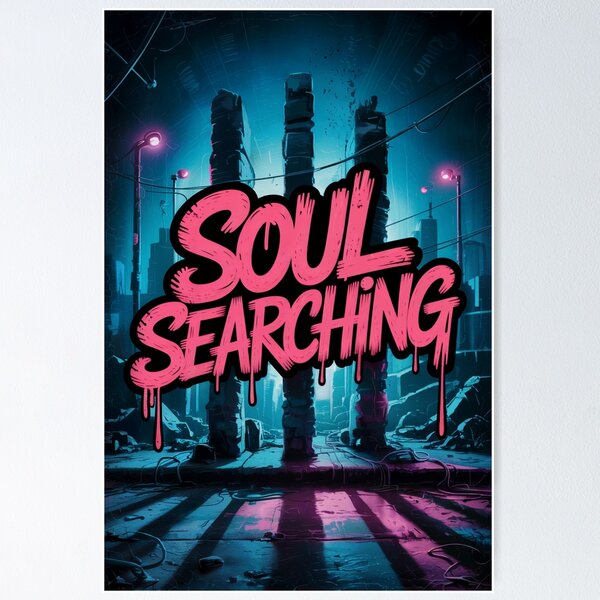 Item preview, Soul Searching Graffiti Urban Art designed and sold by ShadowAndSlate.