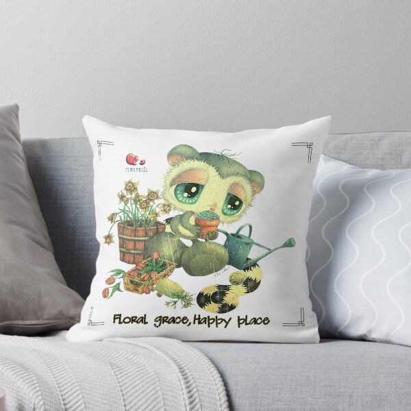 Item preview, Floral Grace, Happy Place – little blue flowers - retro style designed and sold by Plakartis.
