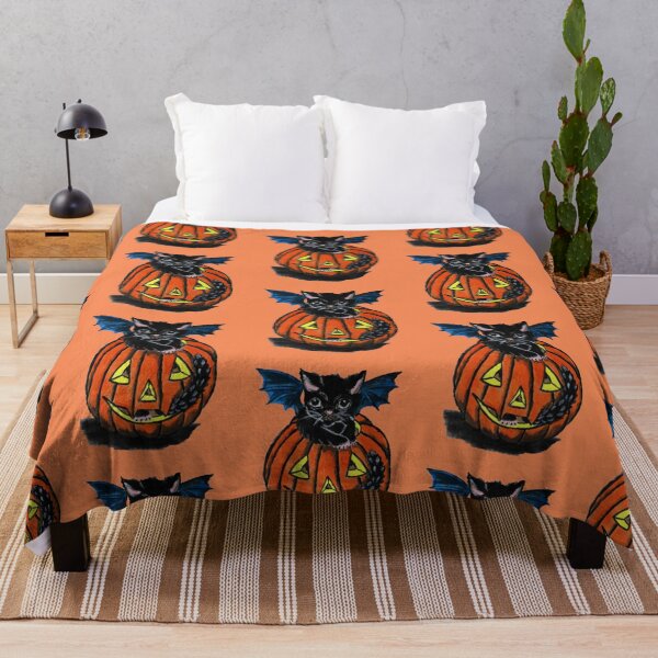 Item preview, Halloween Kitty Cat in Pumpkin by patjila 2024 designed and sold by patjila.