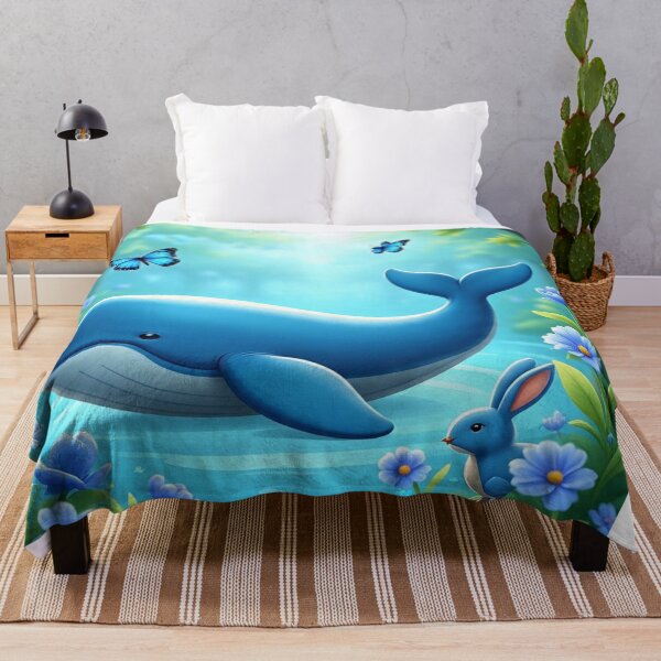 Item preview, Cool Blue Garden Collection with Adorable Whale & Friends designed and sold by Dailywalker22.