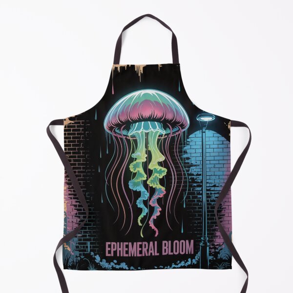 Item preview, Ephemeral Bloom Neon Jellyfish designed and sold by ShadowAndSlate.