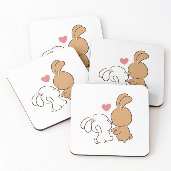 Item preview, Nua and Nia love bunnies cute love couples designed and sold by zand-n-zive.