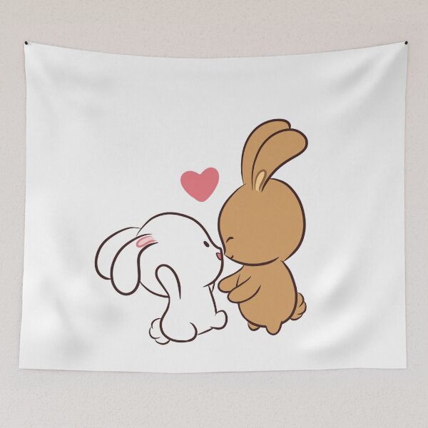 Item preview, Nua and Nia love bunnies cute love couples designed and sold by zand-n-zive.