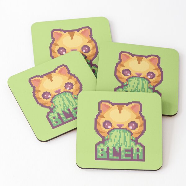 Item preview, Blehh Cat Pixel Art Funny Bleh Emoji Ginger designed and sold by PixelDrukiPL.