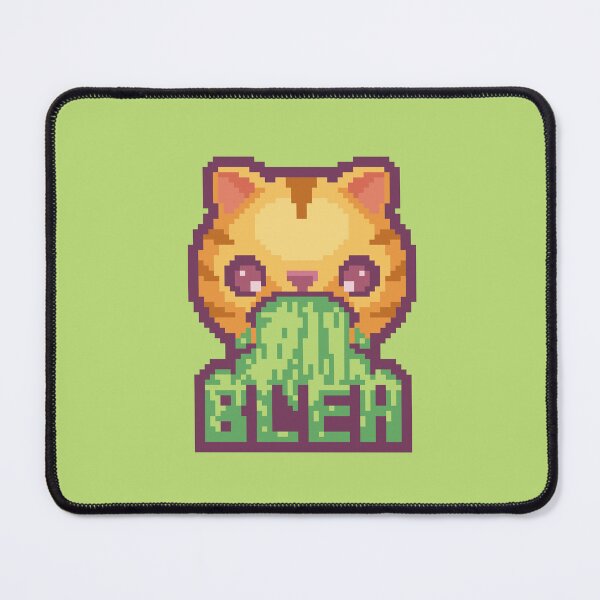 Item preview, Blehh Cat Pixel Art Funny Bleh Emoji Ginger designed and sold by PixelDrukiPL.