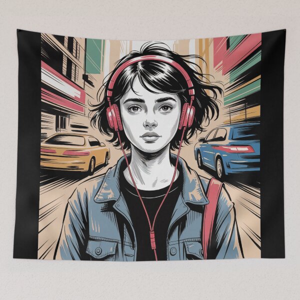 Item preview,  Urban Girl Poster Art designed and sold by ShadowAndSlate.