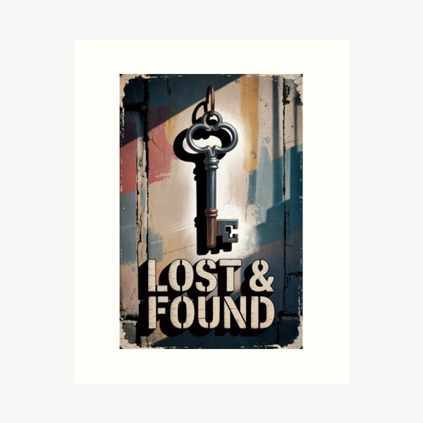 Item preview, Lost & Found Vintage Key Art designed and sold by ShadowAndSlate.