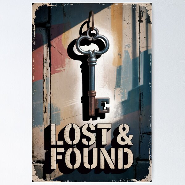 Item preview, Lost & Found Vintage Key Art designed and sold by ShadowAndSlate.