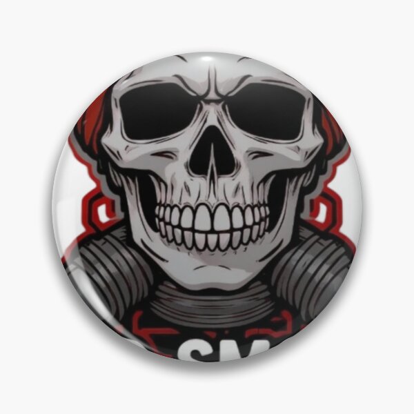 Item preview, Stylized Skull with Red Beanie and Exhaust Pipes Design designed and sold by Creative88Art.