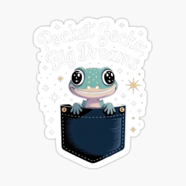 Artikelvorschau, Pocket Gecko, große Träume" entworfen und verkauft von DesignNadine.