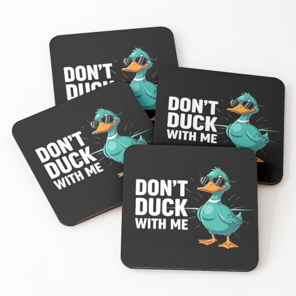 Item preview, Don't Duck With Me - Cool Duck with Sunglasses Design designed and sold by Linework Studio.