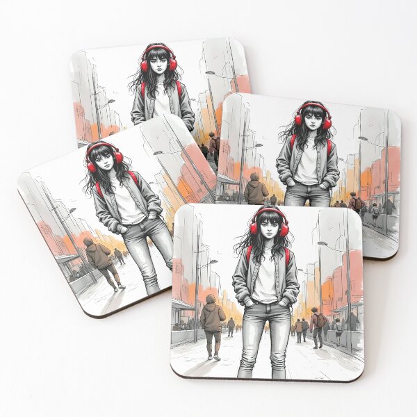 Item preview, Urban Skater Girl Life Illustration designed and sold by ShadowAndSlate.
