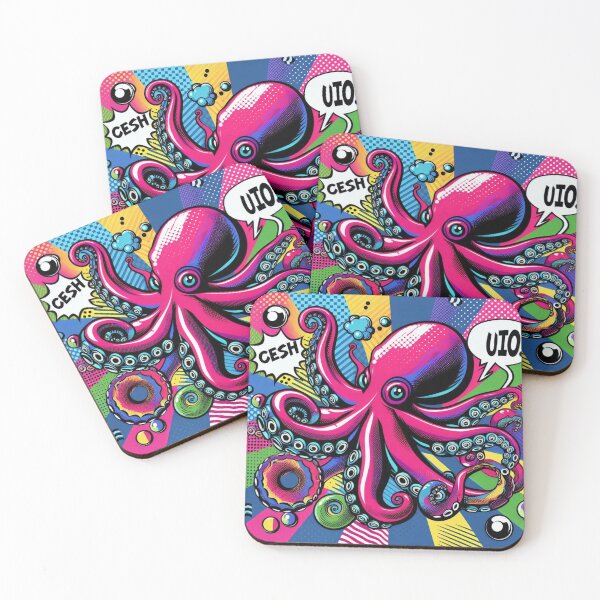 Item preview, Colorful cute octopus  designed and sold by Dogandesighn.