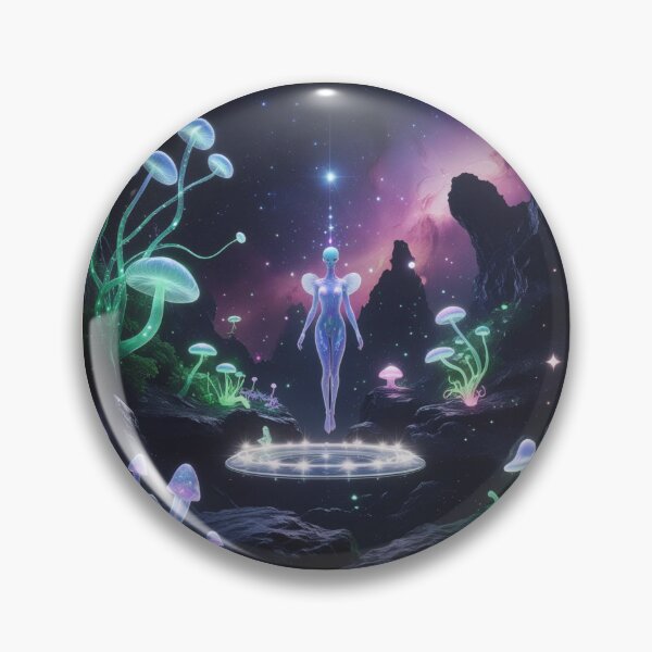 Item preview,  Cosmic Bloom : Meditating Alien - Journey through otherworldly dimensions designed and sold by Nature's Palette.