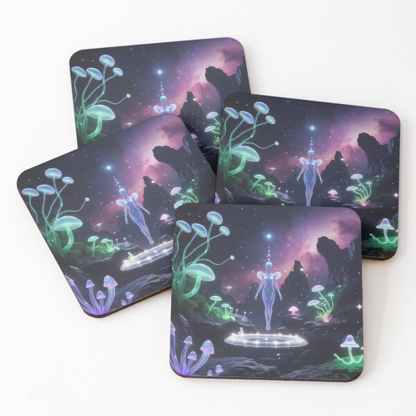 Item preview,  Cosmic Bloom : Meditating Alien - Journey through otherworldly dimensions designed and sold by Nature's Palette.