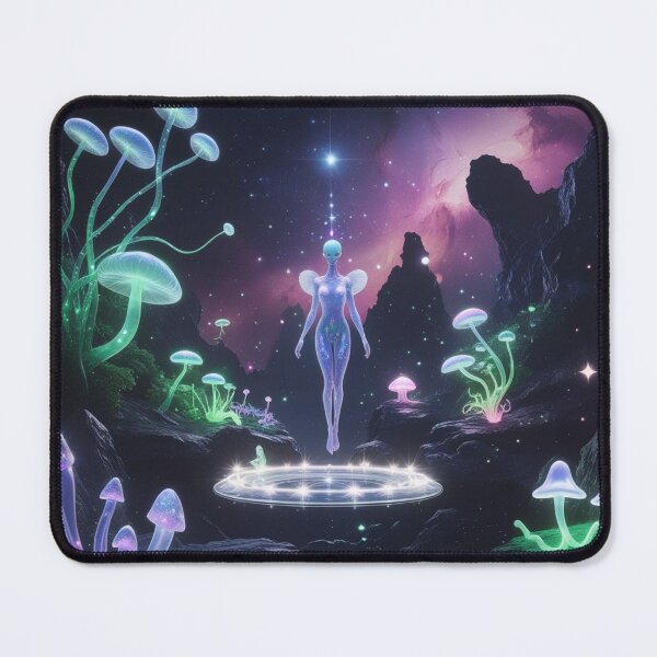 Item preview, Cosmic Bloom : Meditating Alien - Journey through otherworldly dimensions designed and sold by Nature's Palette.