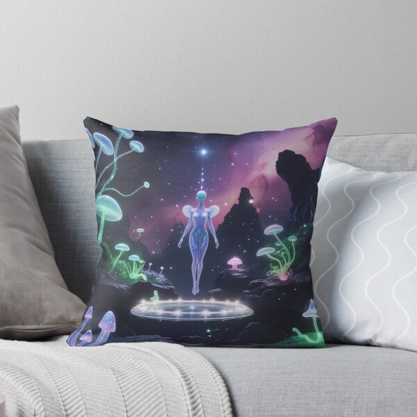 Item preview,  Cosmic Bloom : Meditating Alien - Journey through otherworldly dimensions designed and sold by Nature's Palette.
