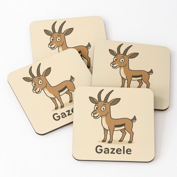 Item preview, Gazelle Cartoon – “Gazele” designed and sold by ZlobivyZajac.
