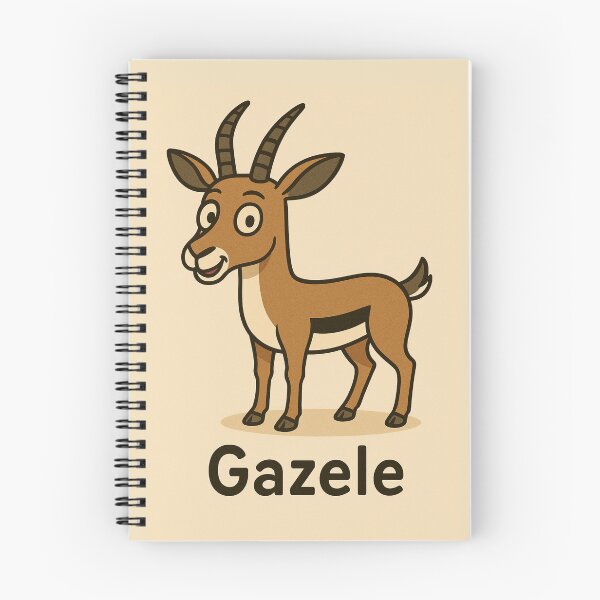Item preview, Gazelle Cartoon – “Gazele” designed and sold by ZlobivyZajac.