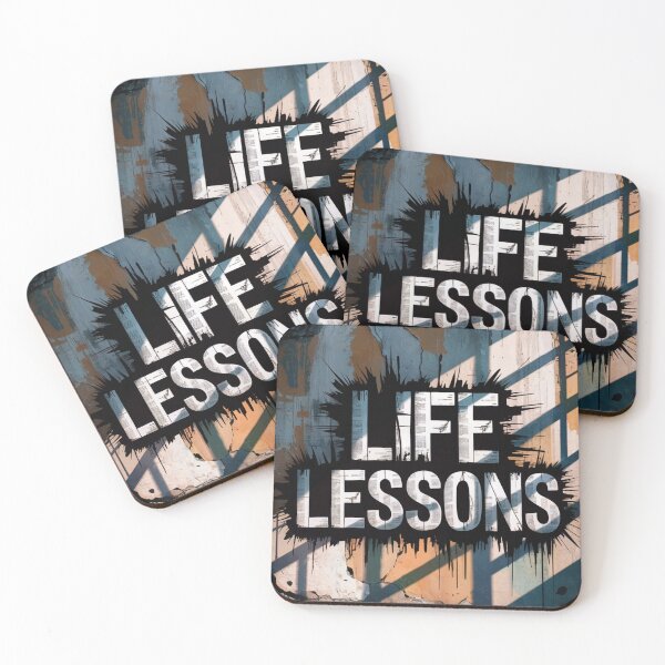 Item preview, Life Lessons Urban Grunge Wall Art designed and sold by ShadowAndSlate.