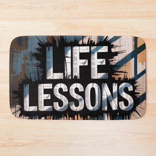 Item preview, Life Lessons Urban Grunge Wall Art designed and sold by ShadowAndSlate.
