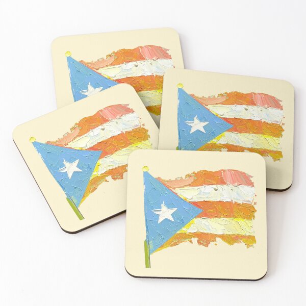 Item preview, Puerto Rican Flag in Paint (No Background) designed and sold by JeremyAlexander.
