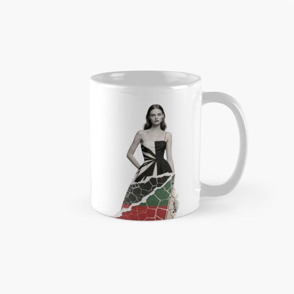 Item preview, Woman in Artistic Dress with Geometric Patterns and Flag Colors designed and sold by Creative88Art.