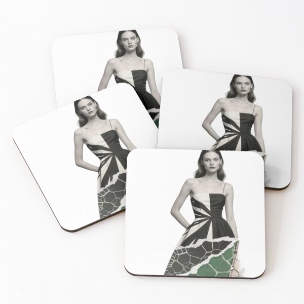 Item preview, Woman in Artistic Dress with Geometric Patterns and Flag Colors designed and sold by Creative88Art.