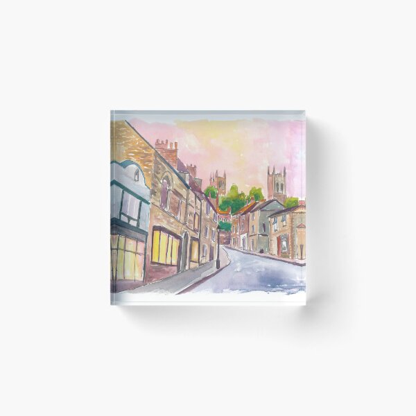 Item preview, Golden Dawn Rising on Lincoln’s Historic Steep Hill designed and sold by artshop77.