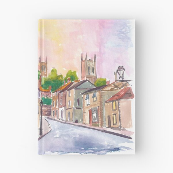 Item preview, Golden Dawn Rising on Lincoln’s Historic Steep Hill designed and sold by artshop77.