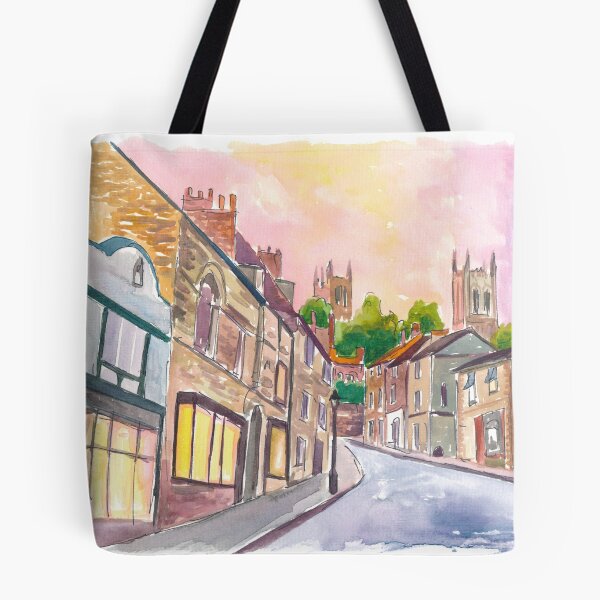 Item preview, Golden Dawn Rising on Lincoln’s Historic Steep Hill designed and sold by artshop77.