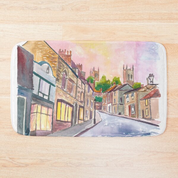 Item preview, Golden Dawn Rising on Lincoln’s Historic Steep Hill designed and sold by artshop77.