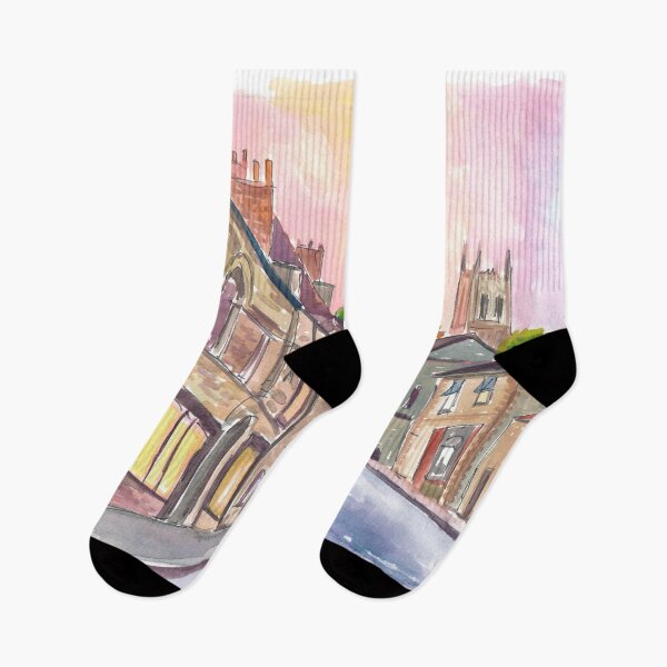 Item preview, Golden Dawn Rising on Lincoln’s Historic Steep Hill designed and sold by artshop77.