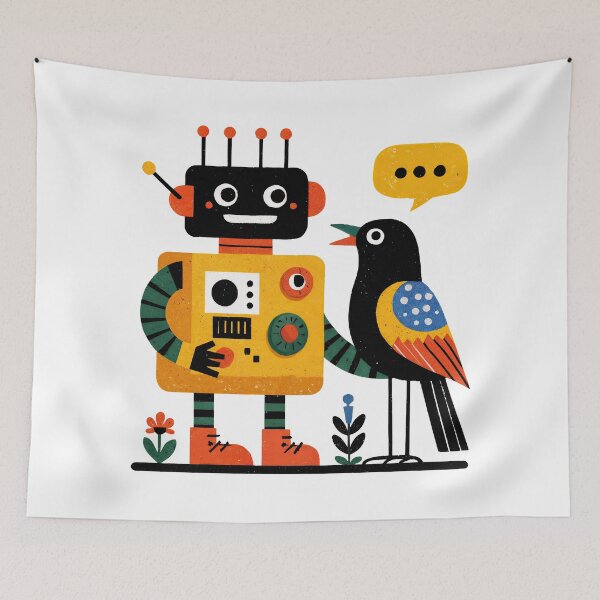 Item preview, Mechanical Chirps: The Robot and the Bird designed and sold by ForeverPrintsOK.