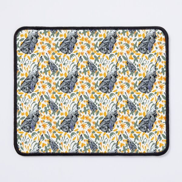 Item preview, Blue Bats with yellow Flora and Fauna designed and sold by Nawafiadesigns.