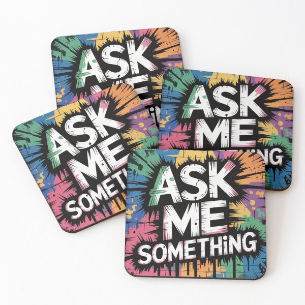 Item preview, Ask Me Something Graffiti Street Art designed and sold by ShadowAndSlate.