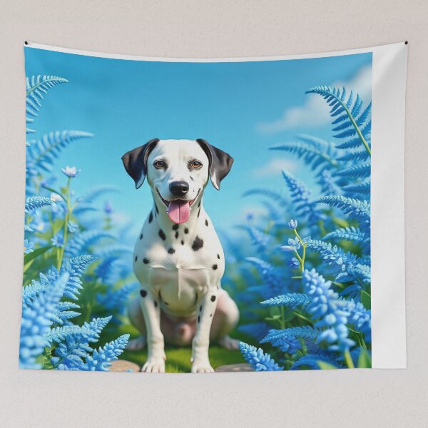 Item preview, Cool Blue Garden Collection with Adorable Dalmatian designed and sold by Dailywalker22.