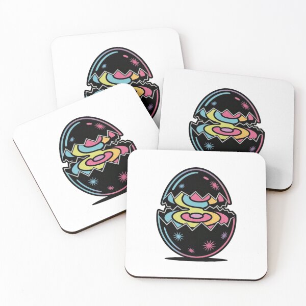Item preview, Stylized Cracked Egg with Colorful Swirling Interior Design designed and sold by Creative88Art.