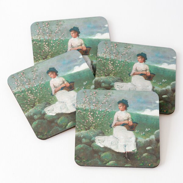 Item preview, Peach Blossoms (1878) by Winslow Homer designed and sold by PureVintageLove.
