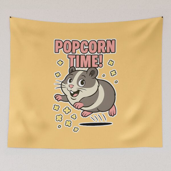Item preview, Popcorn Time! | Happy Guinea Pig designed and sold by ArtNettie.