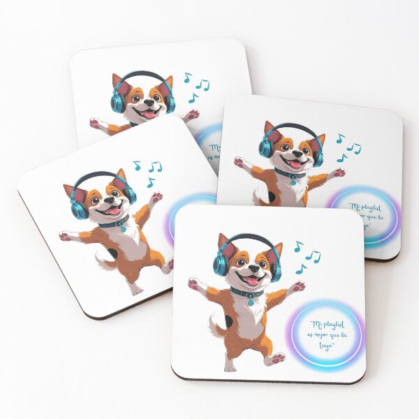 Item preview, Dancing Dog "My playlist is better than yours" designed and sold by lunadesignsmoon.