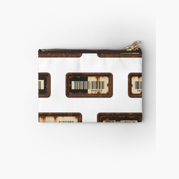 Item preview, Rusted Metal Frames with Barcodes on Aged Speckled Backgrounds designed and sold by Creative88Art.