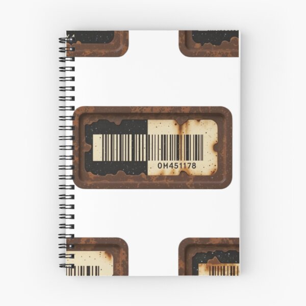 Item preview, Rusted Metal Frames with Barcodes on Aged Speckled Backgrounds designed and sold by Creative88Art.